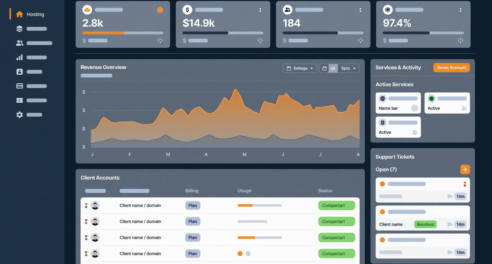 Software control panel screenshot